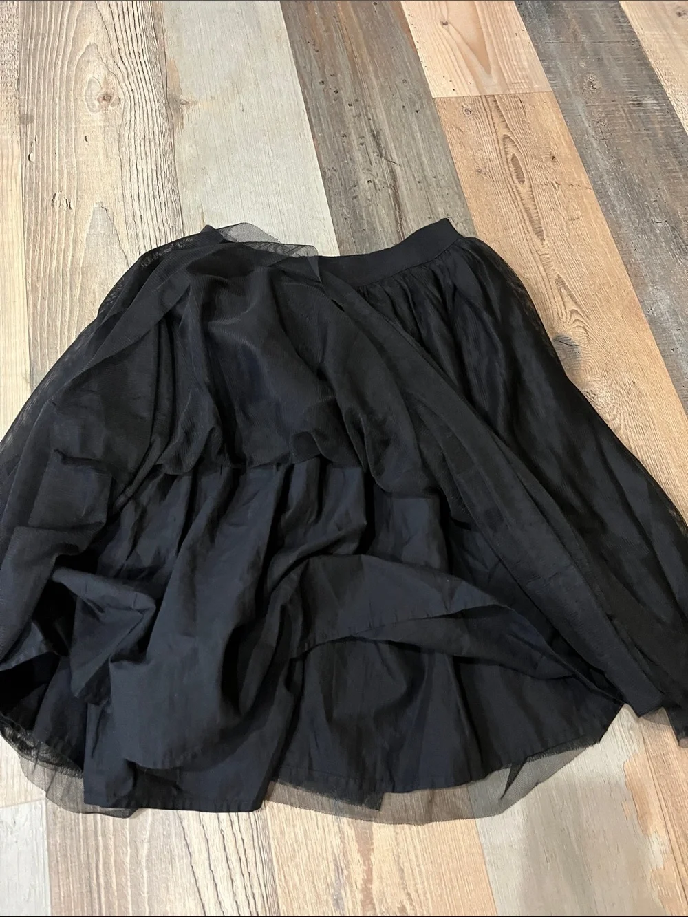 GAP KIDS Black Circle Skirt Soft Tulle Layers Girls Sz M(8) Flowy Party Chic